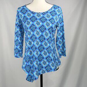 Lulu-B Turtles UPF Top Blue/White, XS